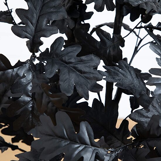 Nearly Natural 4ft Halloween Black Oak Indoor Artificial Tree