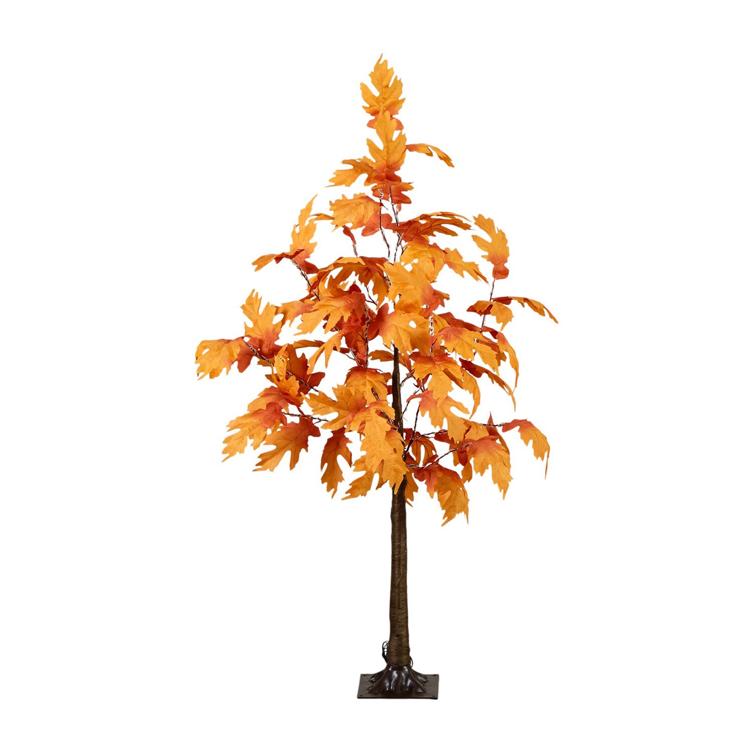 Nearly Natural 4ft Pre-Lit Autumn Maple Lighted Indoor Artificial Tree