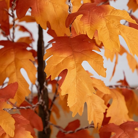 Nearly Natural 4ft Pre-Lit Autumn Maple Lighted Indoor Artificial Tree