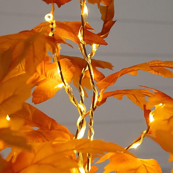 Nearly Natural 4ft Pre-Lit Autumn Maple Lighted Indoor Artificial Tree