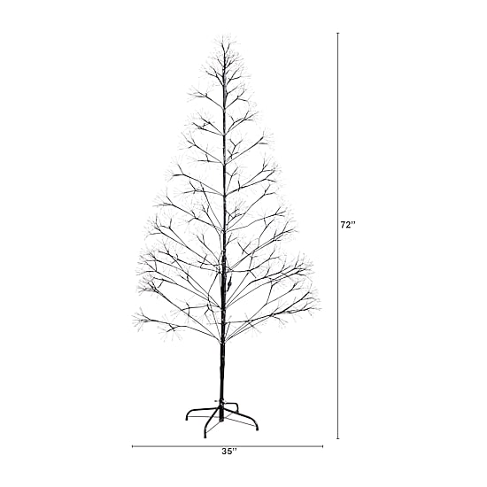 Nearly Natural 6ft Pre-Lit Halloween Starburst Lighted Indoor Artificial Tree