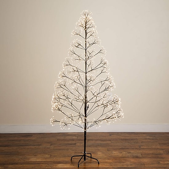 Nearly Natural 6ft Pre-Lit Halloween Starburst Lighted Indoor Artificial Tree