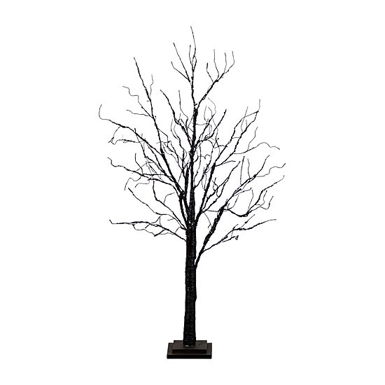 Nearly Natural 4ft Pre-Lit Halloween Twig Lighted Indoor Artificial Tree
