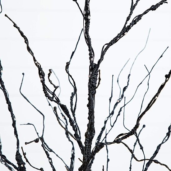 Nearly Natural 4ft Pre-Lit Halloween Twig Lighted Indoor Artificial Tree