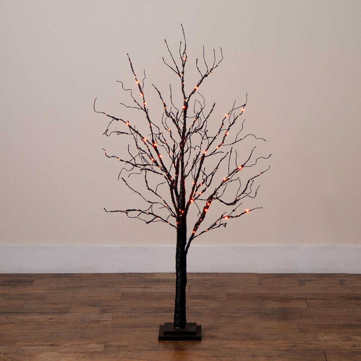 Nearly Natural 4ft Pre-Lit Halloween Twig Lighted Indoor Artificial Tree