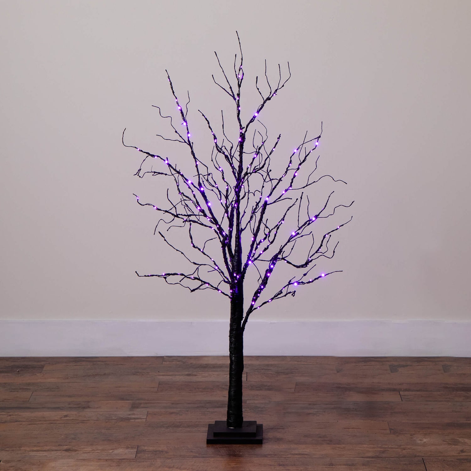 Nearly Natural 4ft Pre-Lit Halloween Twig Lighted Indoor Artificial Tree