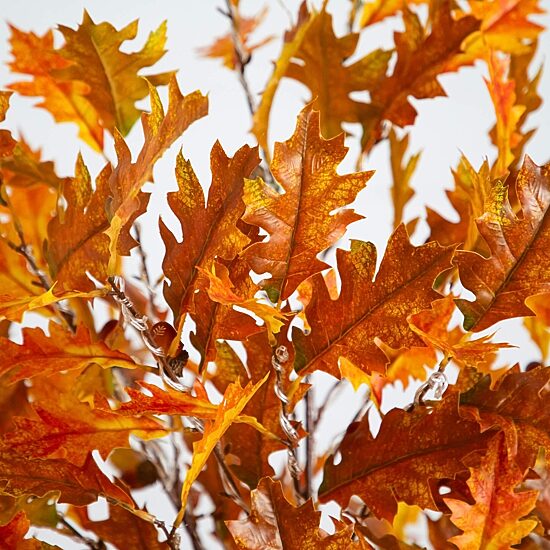 Nearly Natural 6ft Pre-Lit Burnt Orange Autumn Lighted Indoor Artificial Tree