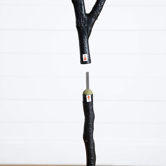 Nearly Natural 6ft Halloween Black Oak Indoor Artificial Tree