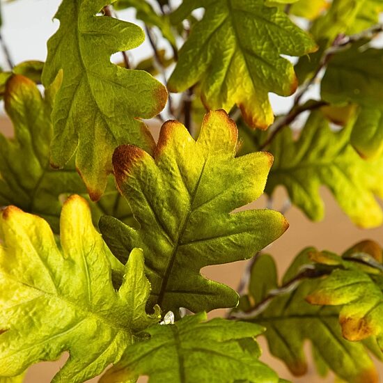 Nearly Natural 4ft Pre-Lit Green Autumn Oak Lighted Indoor Artificial Tree