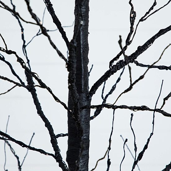 Nearly Natural 8ft Pre-Lit Halloween Twig Lighted Indoor Artificial Tree