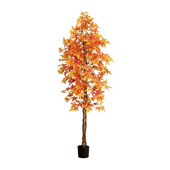 Nearly Natural 8ft Deluxe Maple Indoor Artificial Tree