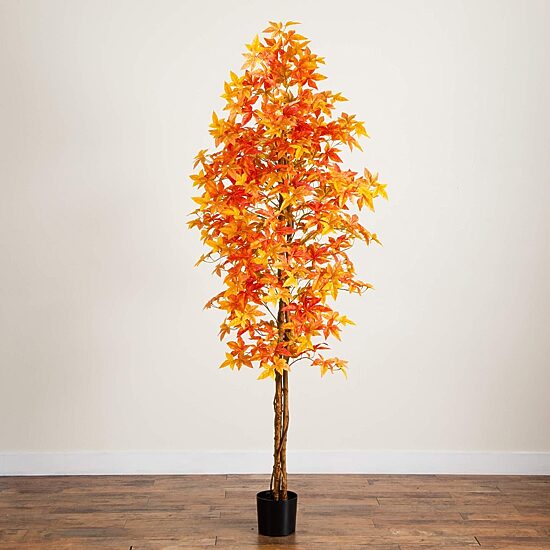 Nearly Natural 8ft Deluxe Maple Indoor Artificial Tree