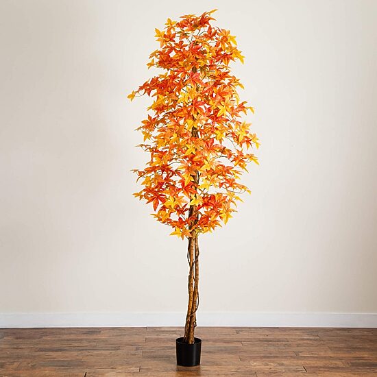 Nearly Natural 9ft Deluxe Maple Fall Indoor Artificial Tree