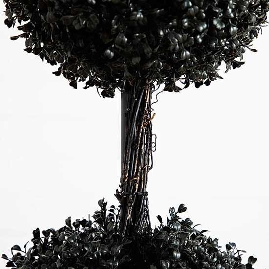 Nearly Natural 5ft Uv Black Boxwood Ball Topiary In/Out Indoor Outdoor Artificial Tree