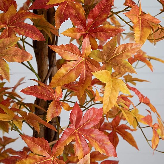 Nearly Natural 7ft Deluxe Autumn Maple Indoor Artificial Tree