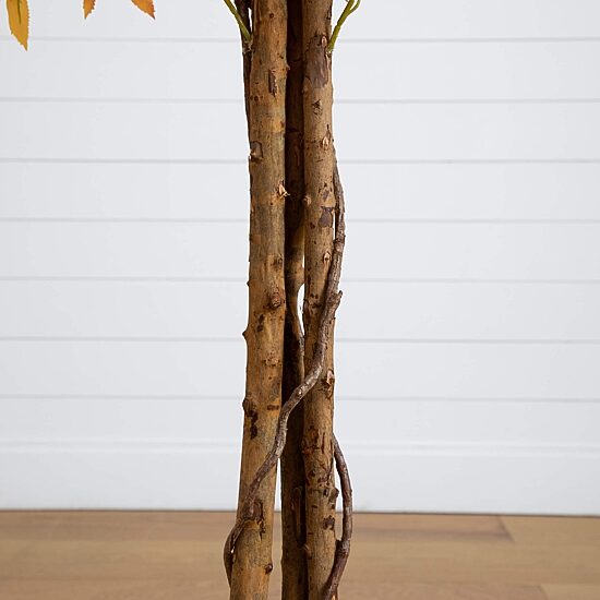 Nearly Natural 7ft Deluxe Autumn Maple Indoor Artificial Tree