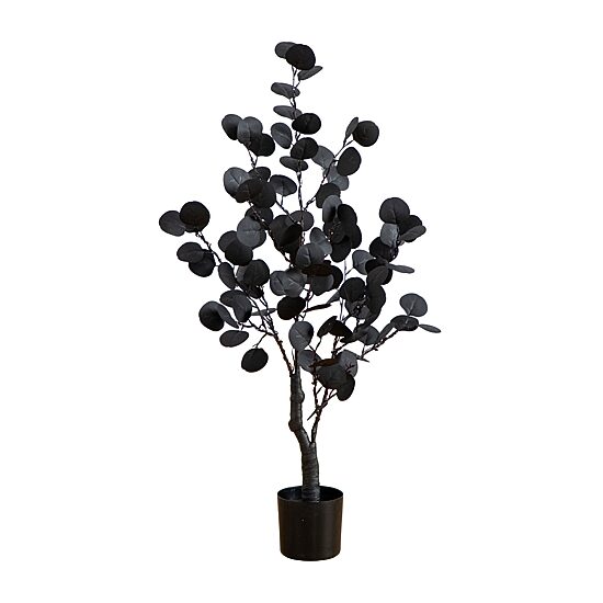 Nearly Natural Eucalyptus Lighted Indoor Artificial Tree