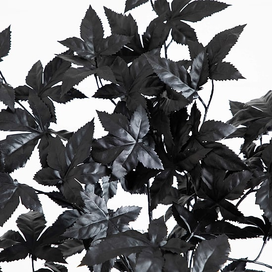 Nearly Natural 6ft Halloween Black Maple Indoor Artificial Tree