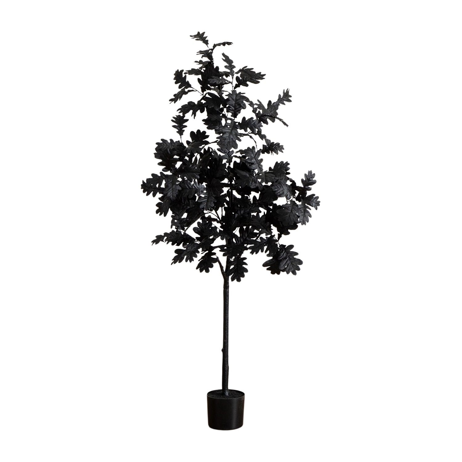 Nearly Natural 5ft Black Oak Halloween Indoor Artificial Tree