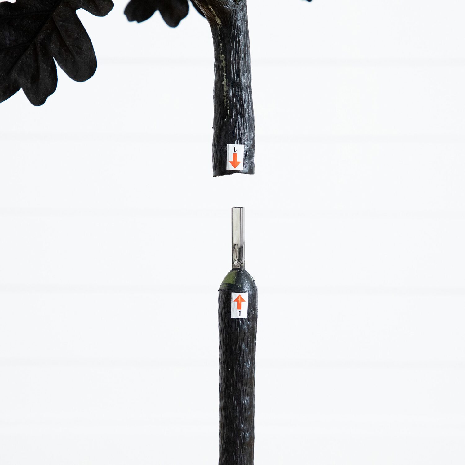 Nearly Natural 5ft Black Oak Halloween Indoor Artificial Tree