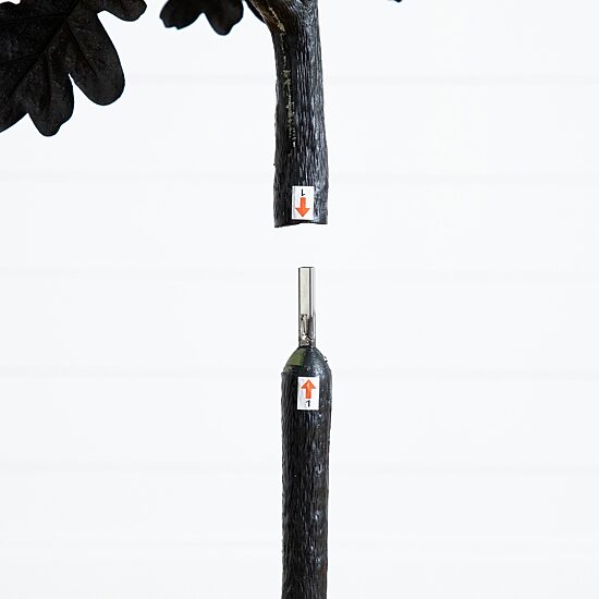 Nearly Natural 5ft Black Oak Halloween Indoor Artificial Tree