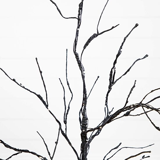 Nearly Natural 3ft Pre-Lit Halloween Twig Lighted Indoor Artificial Tree
