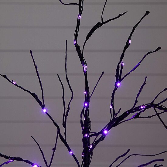 Nearly Natural 3ft Pre-Lit Halloween Twig Lighted Indoor Artificial Tree