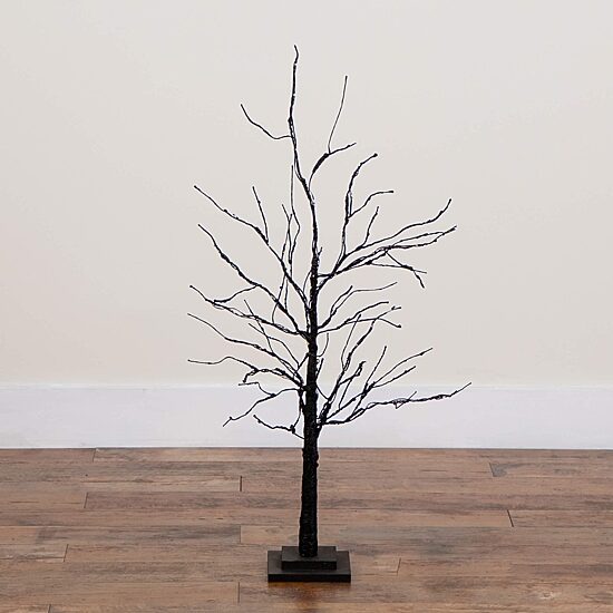 Nearly Natural 3ft Pre-Lit Halloween Twig Lighted Indoor Artificial Tree