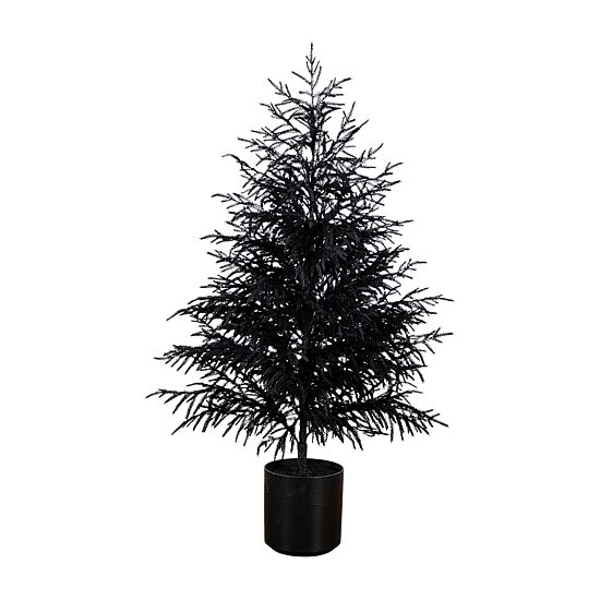 Nearly Natural 5ft Real Touch Black Norfolk Pine Indoor Artificial Tree