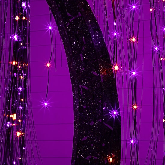 Nearly Natural 7ft Pre-Lit Halloween Lighted Indoor Artificial Tree