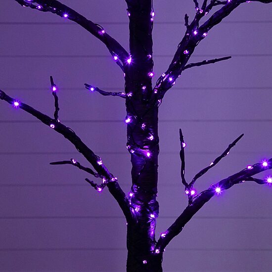 Nearly Natural 5ft Pre-Lit Halloween Twig Lighted Indoor Artificial Tree