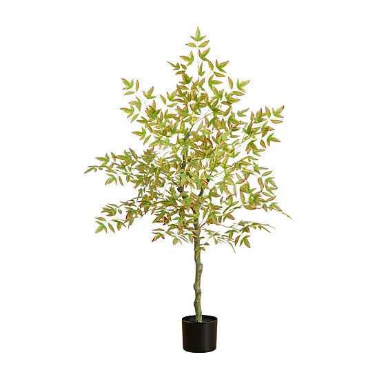 Nearly Natural 4ft Autumn Nandina Indoor Artificial Tree