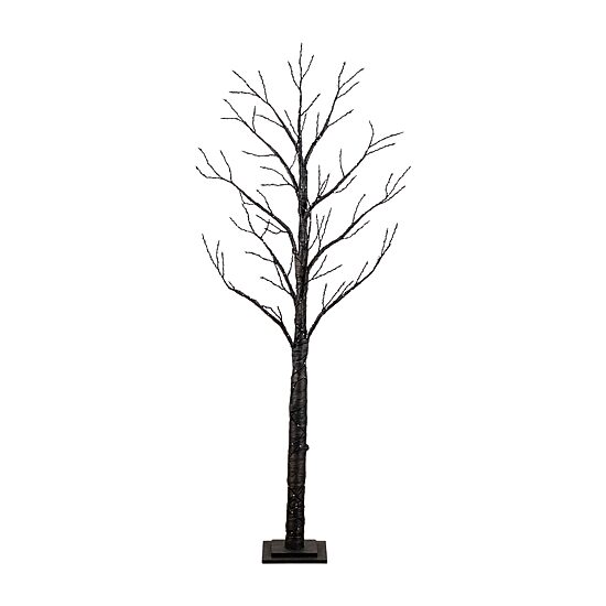 Nearly Natural 6ft Pre-Lit Halloween Twig Lighted Indoor Artificial Tree