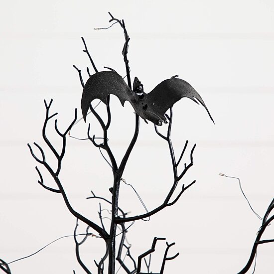 Nearly Natural 3ft Pre-Lit Halloween Twig Lighted Indoor Artificial Tree