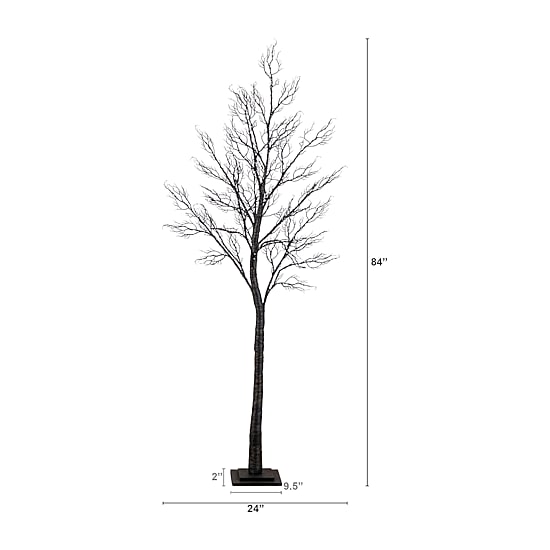 Nearly Natural Pre-Lit Halloween Minimalist Twig Lighted Indoor Artificial Tree