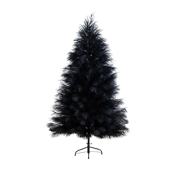Nearly Natural 6ft Black Pampas Grass Indoor Artificial Tree