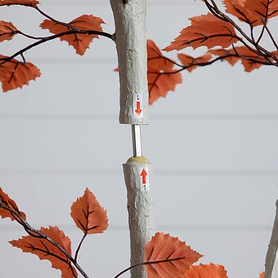 Nearly Natural 7ft Autumn Birch Fall Indoor Artificial Tree