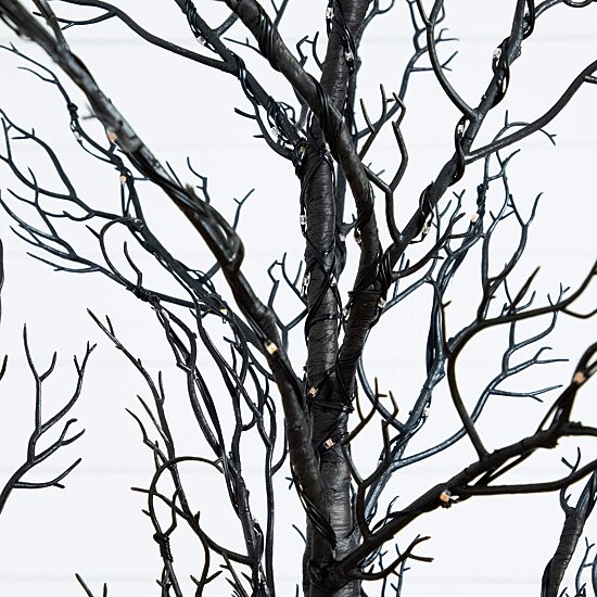 Nearly Natural 5ft Pre-Lit Halloween Twig Lighted Indoor Artificial Tree