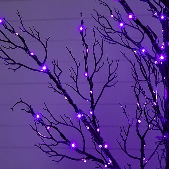 Nearly Natural 5ft Pre-Lit Halloween Twig Lighted Indoor Artificial Tree