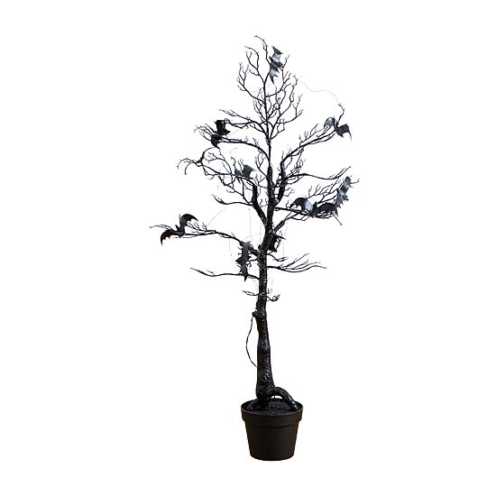 Nearly Natural 4ft Pre-Lit Halloween Twig Lighted Indoor Artificial Tree