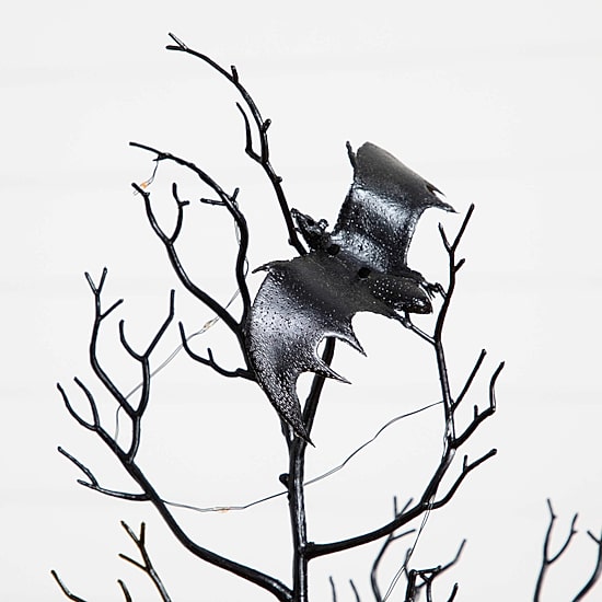 Nearly Natural 4ft Pre-Lit Halloween Twig Lighted Indoor Artificial Tree