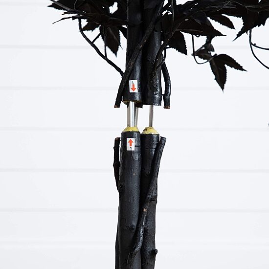 Nearly Natural 4ft Black Maple Indoor Artificial Tree