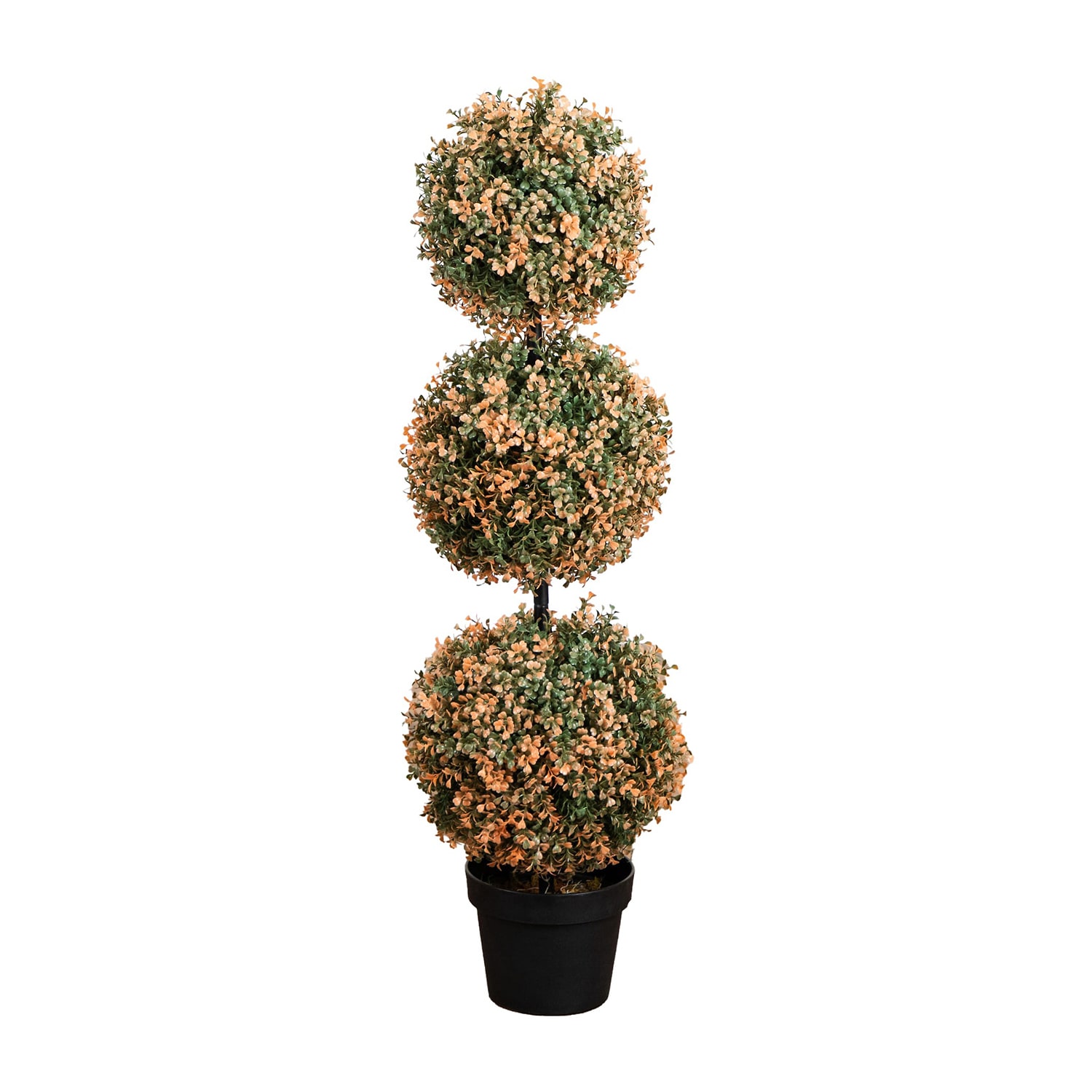 Nearly Natural 3ft Uv Autumn Triple Ball Boxwood Lighted Indoor Outdoor Artificial Tree