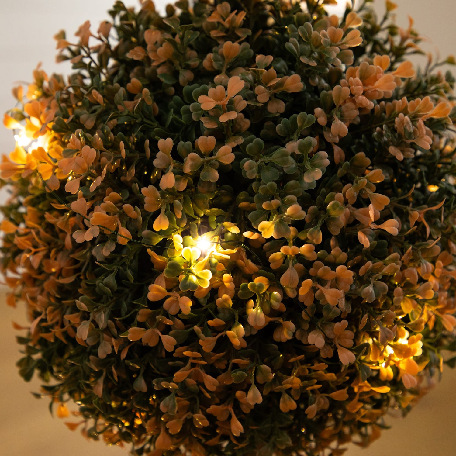 Nearly Natural 3ft Uv Autumn Triple Ball Boxwood Lighted Indoor Outdoor Artificial Tree