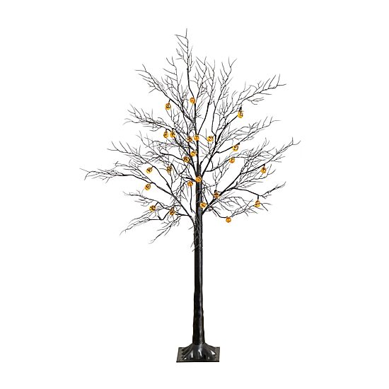 Nearly Natural 4ft Pre-Lit Halloween Lighted Indoor Artificial Tree