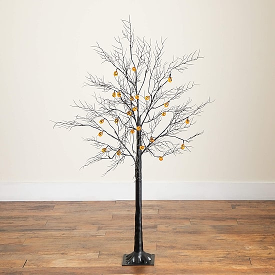 Nearly Natural 4ft Pre-Lit Halloween Lighted Indoor Artificial Tree