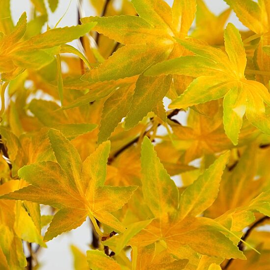 Nearly Natural 4ft Pre-Lit Yellow Autumn Maple Lighted Indoor Artificial Tree