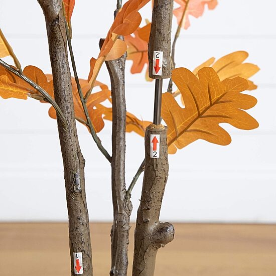 Nearly Natural 5ft Autumn Oak Indoor Artificial Tree