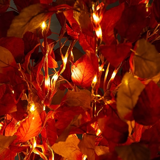 Nearly Natural 5ft Pre-Lit Autumn Lighted Indoor Artificial Tree