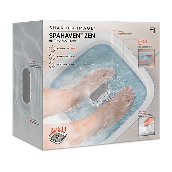 Sharper Image® SpaHaven™ Zen Heating Foot Bath